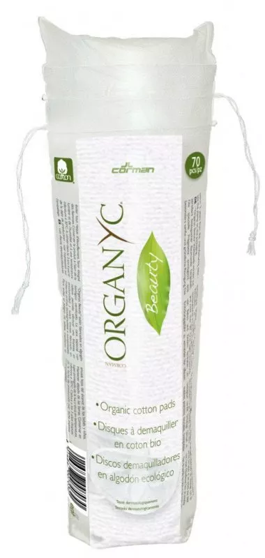 Organyc Eksfolierende vatpinde (70 stk.) - 100% økologisk bomuld