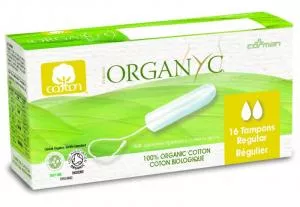 Organyc Tamponer Regular (16 stk.) - 100% økologisk bomuld, 2 dråber