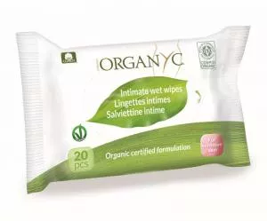 Organyc BIO fugtige klude til intimhygiejne (20 stk.) - 100% økologisk bomuld