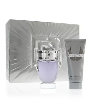Paco Rabanne Invictus gavesæt til mænd eau de toilette 100 ml + shower gel 100 ml