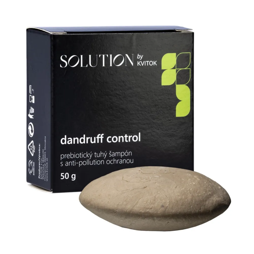 Kvitok Præbiotisk fast shampoo med anti-pollution beskyttelse Dandruff Control - 50 g