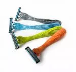 Preserve Triple shaver (inkl. 2 hoveder) - grå - med 3 blade, fremstillet af genbrugsplast