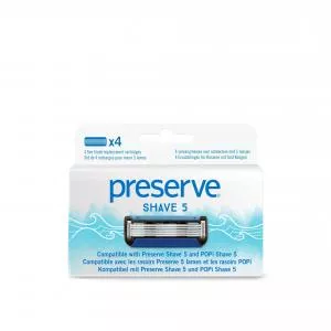 Preserve Udskiftningsblade til Shave 5 (4 stk.)
