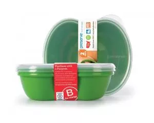 Preserve Snackboks (2 stk.) - grøn - fremstillet af 100% genbrugsplast