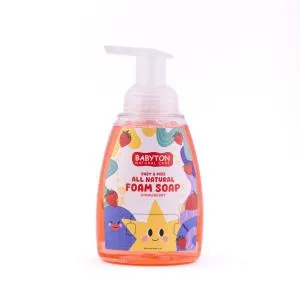 Babyton Naturlig skumhåndsæbe Strawberry 350 ml
