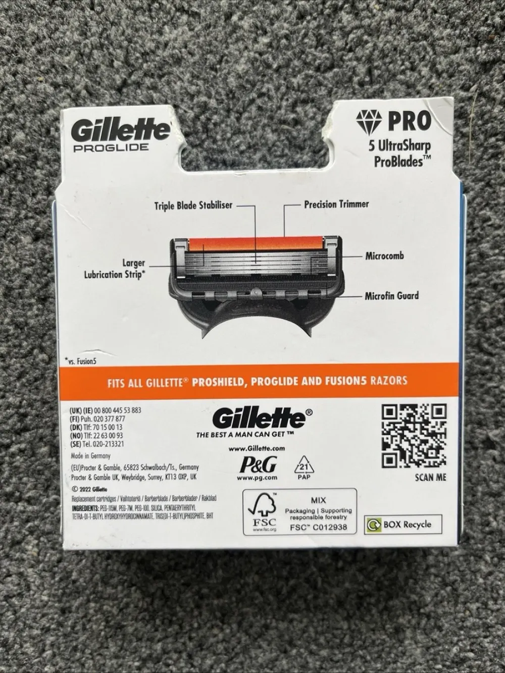 ProGlide reserveblade 8 stk til mænd
