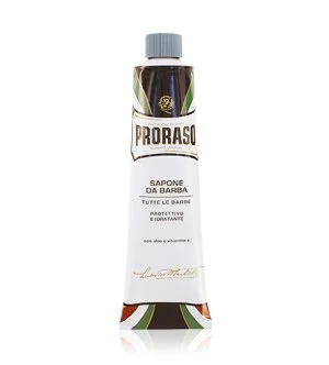 PRORASO Blue barbersæbe med fugtgivende effekt i tube