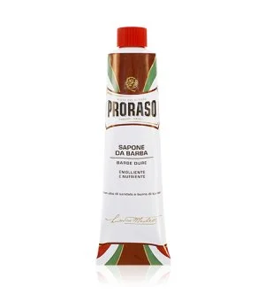 PRORASO Red barbersæbe til kraftigt skæg i tube