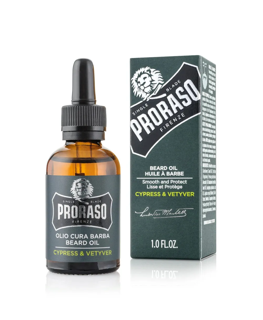 Cypress & Vetyver skægolie 30 ml