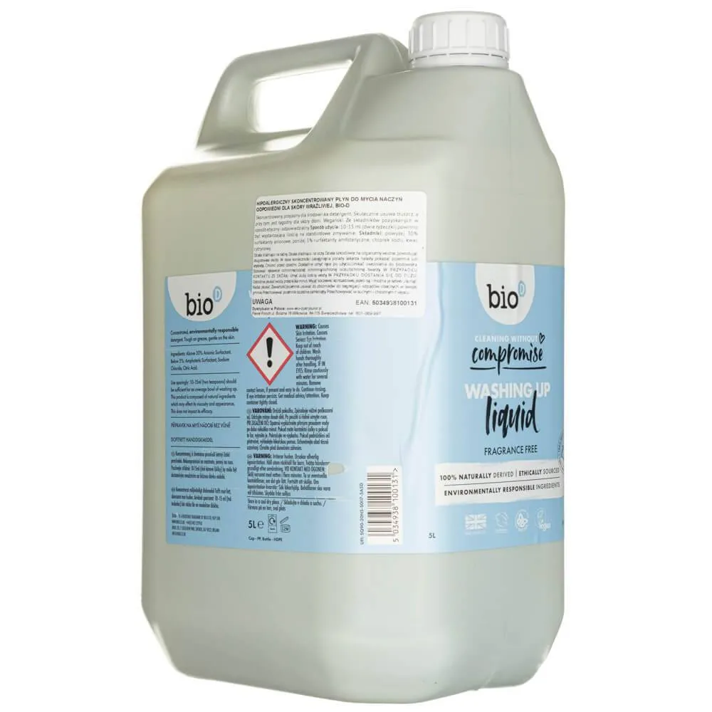 Bio-D Hypoallergen opvaskemiddel og babyudstyr - beholder (5 L)