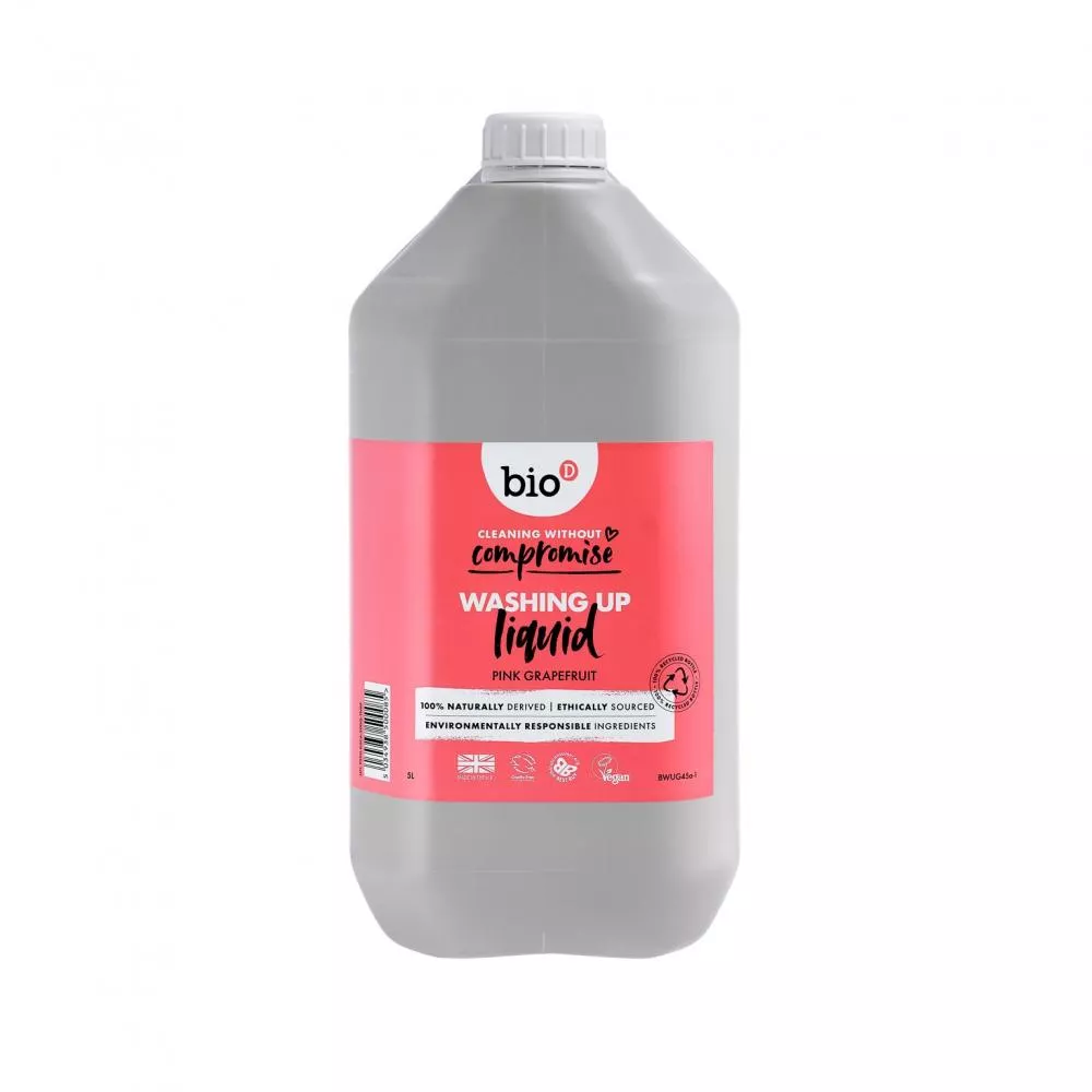 Bio-D Opvaskemiddel med grapefrugtduft hypoallergenisk - beholder (5 L)
