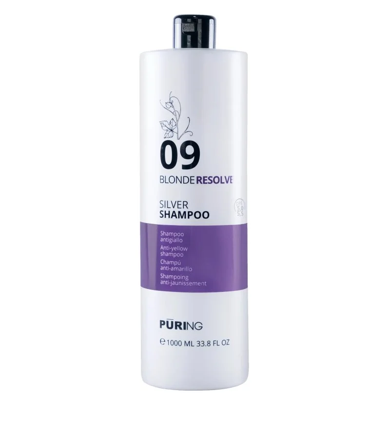 09 BlondeResolve Silver Shampoo neutraliserende shampoo til blond, gråt og afbleget hår 1000 ml