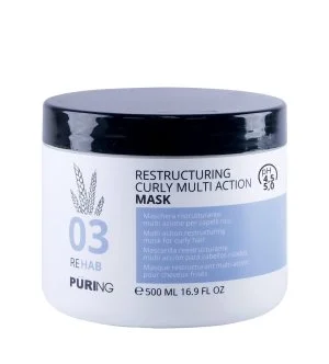 PURING 03 Rehab Restructuring Curly Multi Action Mask intensiv fugtgivende maske til krøllet, bølget og kruset hår