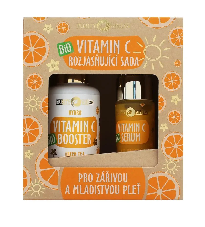 Bio Vitamin C opklarende sæt booster 100 ml + serum