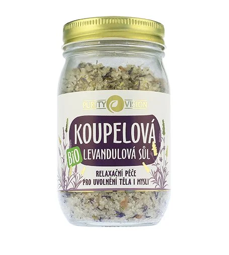 Økologisk lavendelbadesalt 400 g