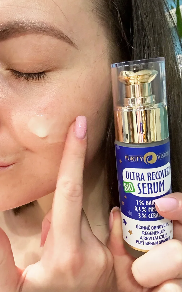 Purity Vision Ultra Recovery Night Natserum til ansigtet (30 ml) - med bakuchiol, melatonin og ceramider