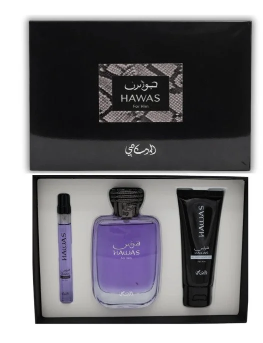 Hawas Men M 100 ml + EDP 10 ml + brusegel eau de parfum 50 ml