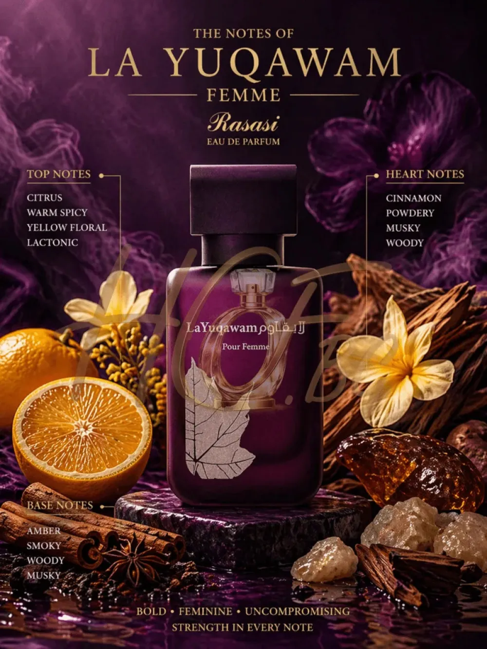 La Yuqawam Pour Femme parfumevand til kvinder 75 ml