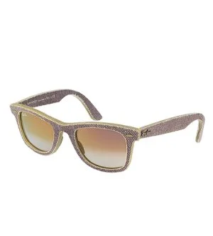 Ray-Ban RB2140 WAYFARER DEMIN solbriller 50x22x145 mm lilla gradient unisex