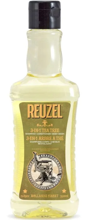 REUZEL 3-i-1 Tea Tree shampoo-balsam-kropsvask shampoo til mænd 3-i-1 til mænd