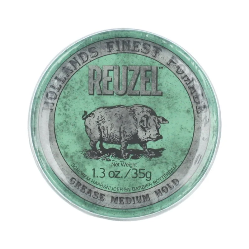 Styling Grøn Pomade Grease Mellemstærkt Hold 35 g