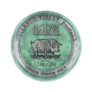 REUZEL Styling Grøn Pomade Grease Mellemstærkt Hold 35 g