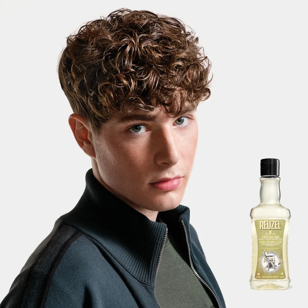3-i-1 Tea Tree shampoo-balsam-kropsvask shampoo til mænd 3-i-1 til mænd 350 ml