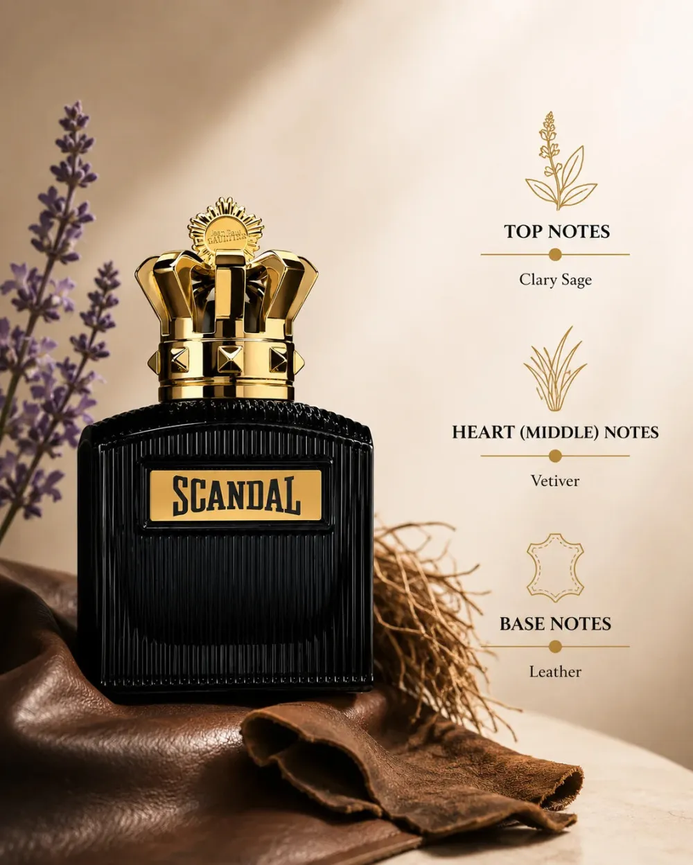 Scandal Pour Homme Intense Eau de Parfum Intense til mænd 100 ml