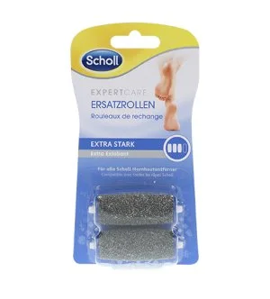 Scholl Velvet Smooth ekstra grove udskiftningshoveder med diamantkrystaller 2 stk.