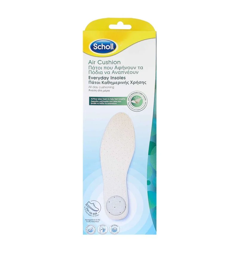 Air Cushion Everyday Insoles indlægssåler med Airflow-latexskum 1 par