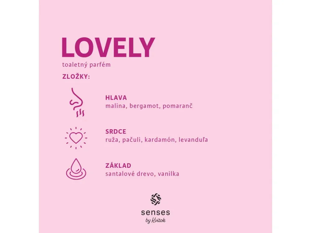 Kvitok SENSES Eau de Toilette (EdP) - Lovely 30 ml