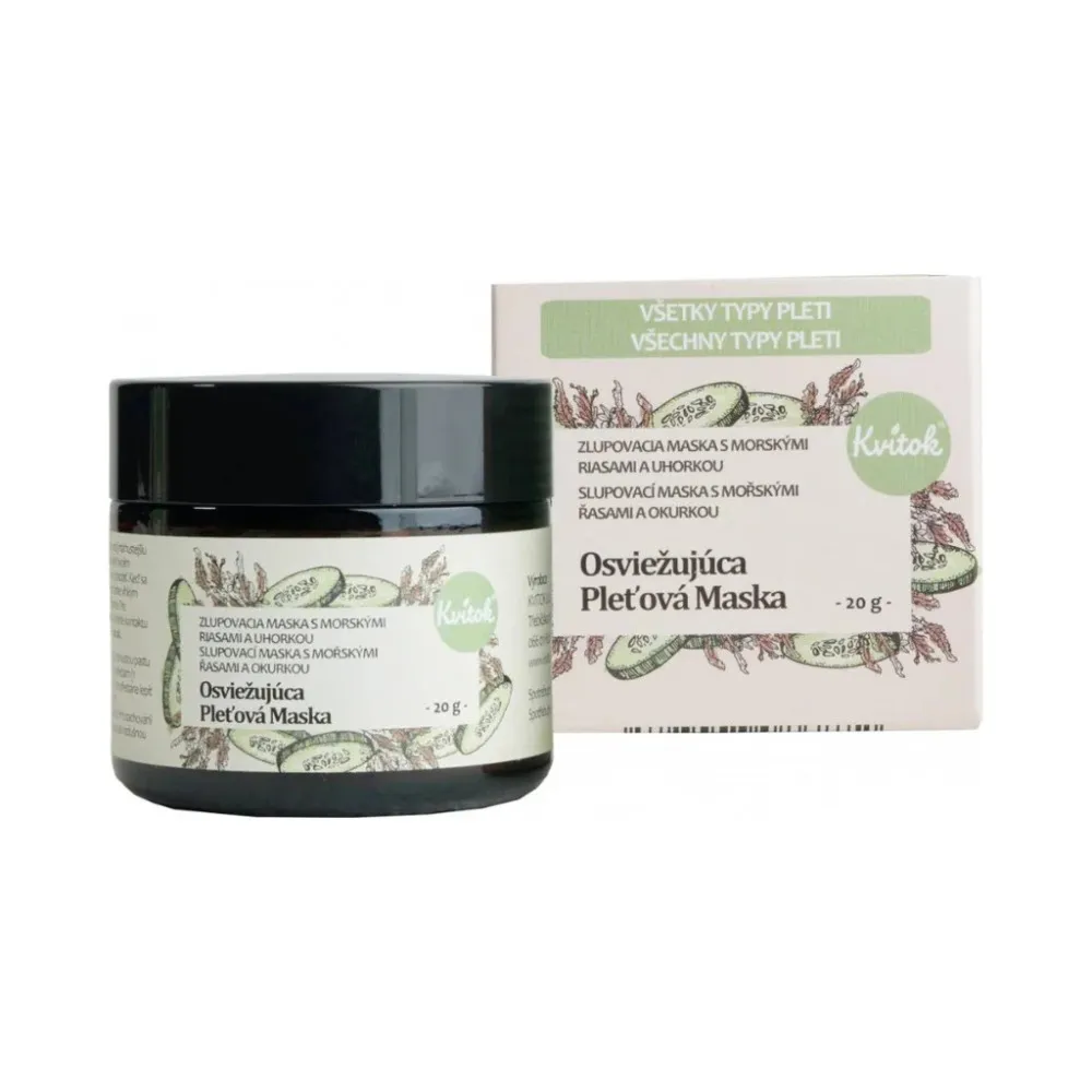 Kvitok Peelingmaske med tang og agurk - forfriskende 20 g