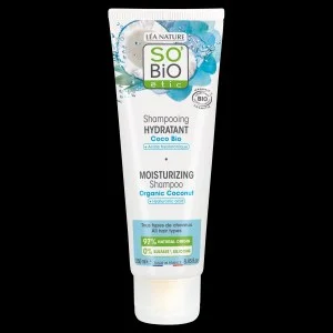 SO’BiO étic Fugtgivende shampoo med kokos og hyaluronsyre - økologisk (250 ml) - til alle hårtyper