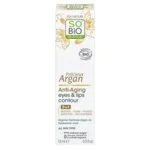 SO’BiO étic Anti-Age Precieux Argan Creme til øjen- og læbeområdet ØKO (15 ml) - ideel til moden hud