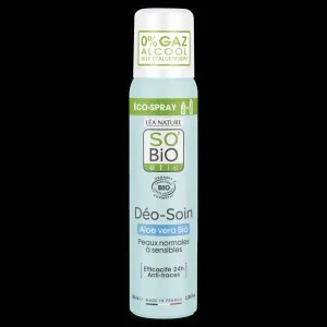 SO’BiO étic Naturlig deodorant ECO SPRAY 24h - Aloe vera BIO (100 ml) - virker i op til 24 timer