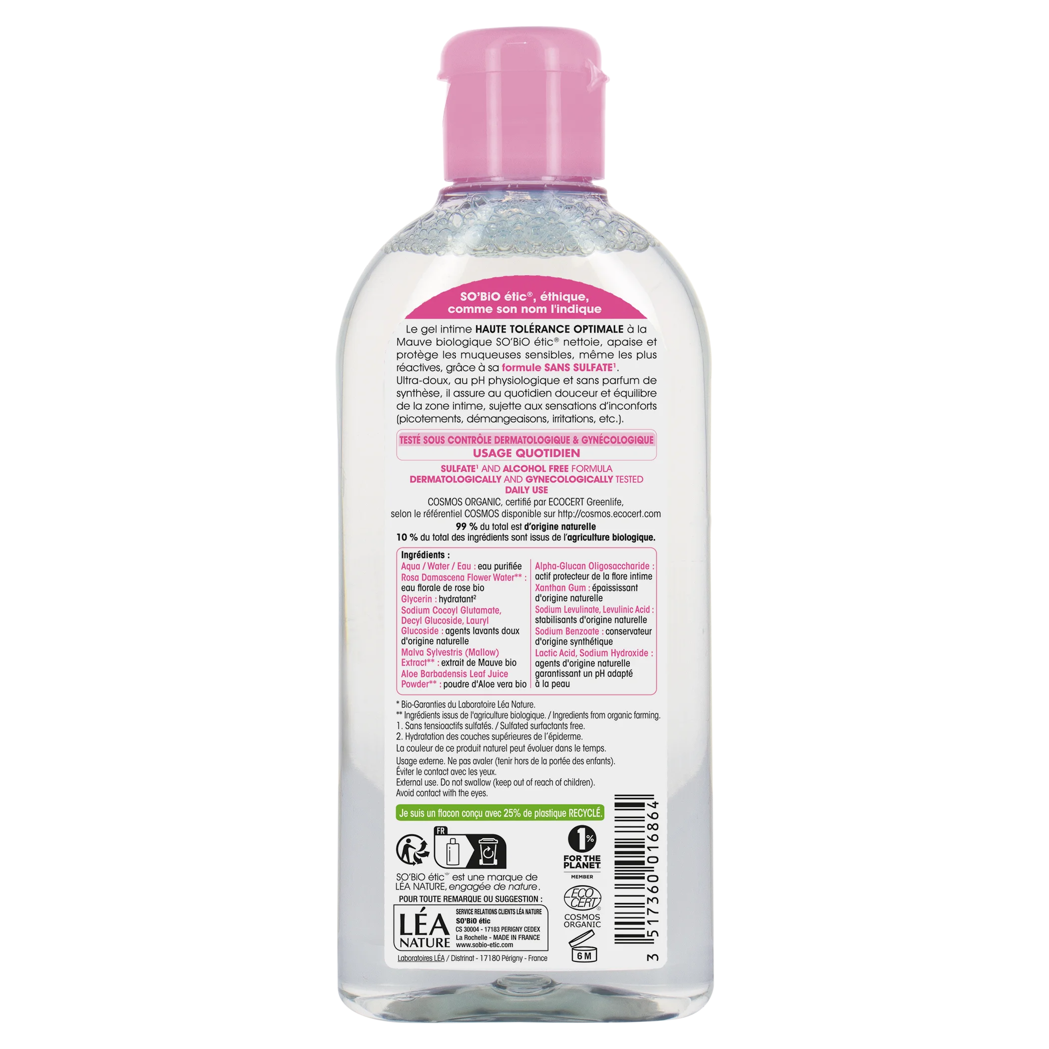 SO’BiO étic Hypoallergen BIO-intimvaskegel (200 ml) - med ekstrakt af almindelig katost