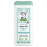 SO’BiO étic SÆBEFRI brusegel med økologisk lotusblomst (650 ml) - ideel til tør og sensitiv hud