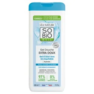 SO’BiO étic Showergel EKSTRA SKÅNSOM med økologisk Aloe vera (650 ml) - fugter intensivt