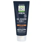 SO’BiO étic MEN 3i1 showergel – tonificerende cedertræ BIO (200 ml) – til krop, ansigt og hår