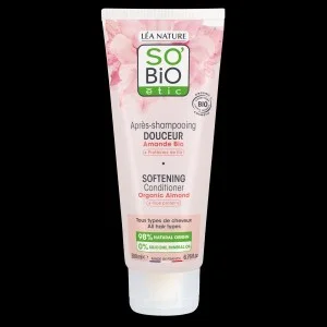 SO’BiO étic Økologisk hårbalsam med mandelmælk og risproteiner (200 ml) - til alle hårtyper