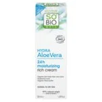 SO’BiO étic Rigt fugtgivende dagcreme med Aloe vera BIO (50 ml) - med hyaluronsyre