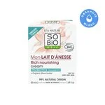 SO’BiO étic Rigt nærende creme med økologisk æselmælk (50 ml) - til meget tør hud