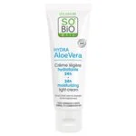SO’BiO étic Let fugtgivende dagcreme med Aloe Vera BIO (50 ml) - med hyaluronsyre