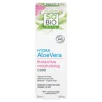 SO’BiO étic Beskyttende creme til sensitiv hud med Aloe vera 5i1 BIO (50 ml) - fugter og beroliger huden