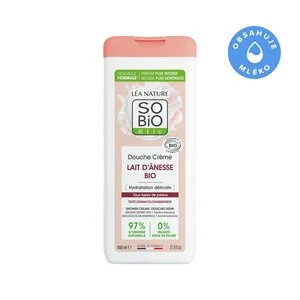 SO’BiO étic Mildt fugtgivende cremeshower med økologisk æselmælk (650 ml) - alle hudtyper