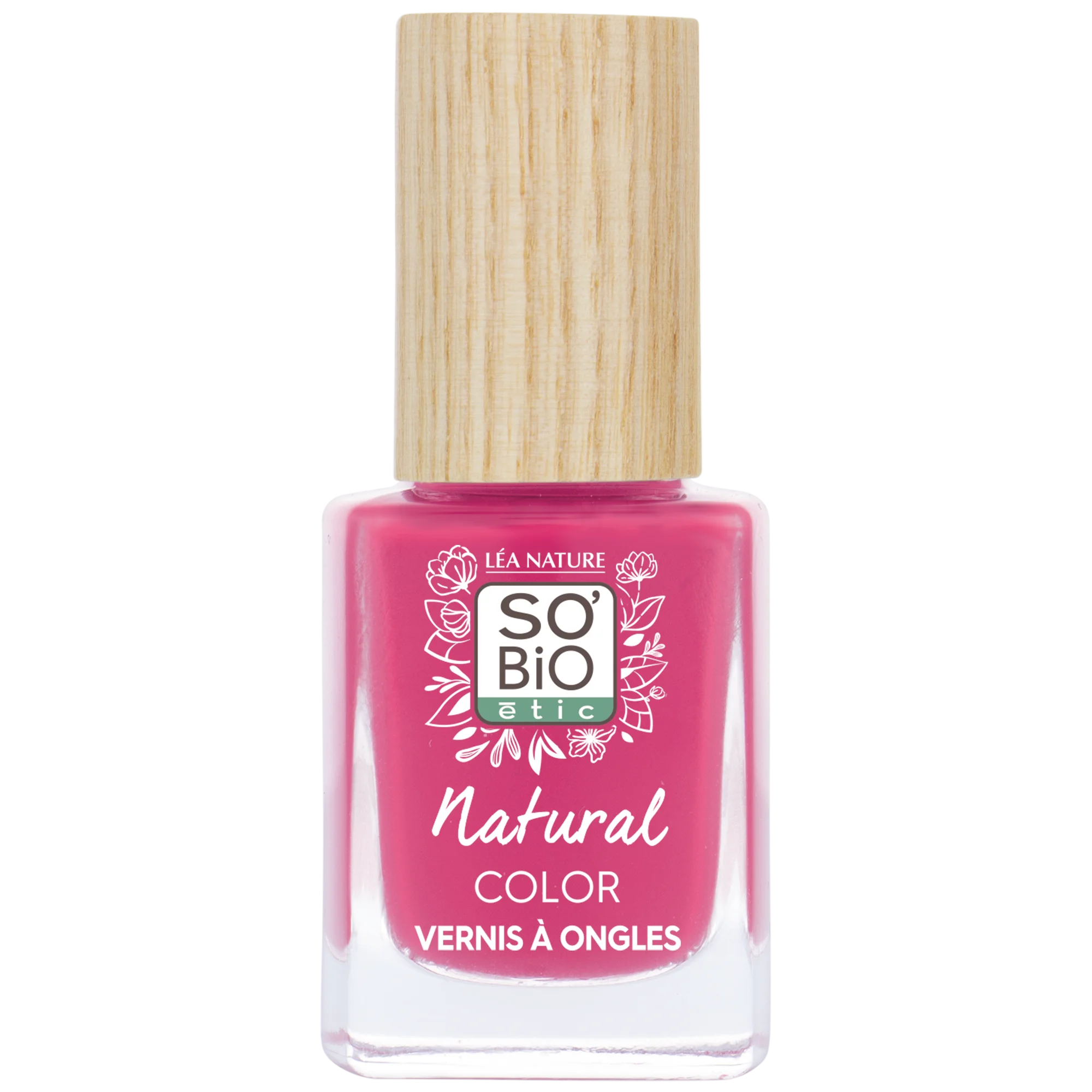 SO’BiO étic Neglelak - 40 boheme-rosa (11 ml) - med strålende og intens farve