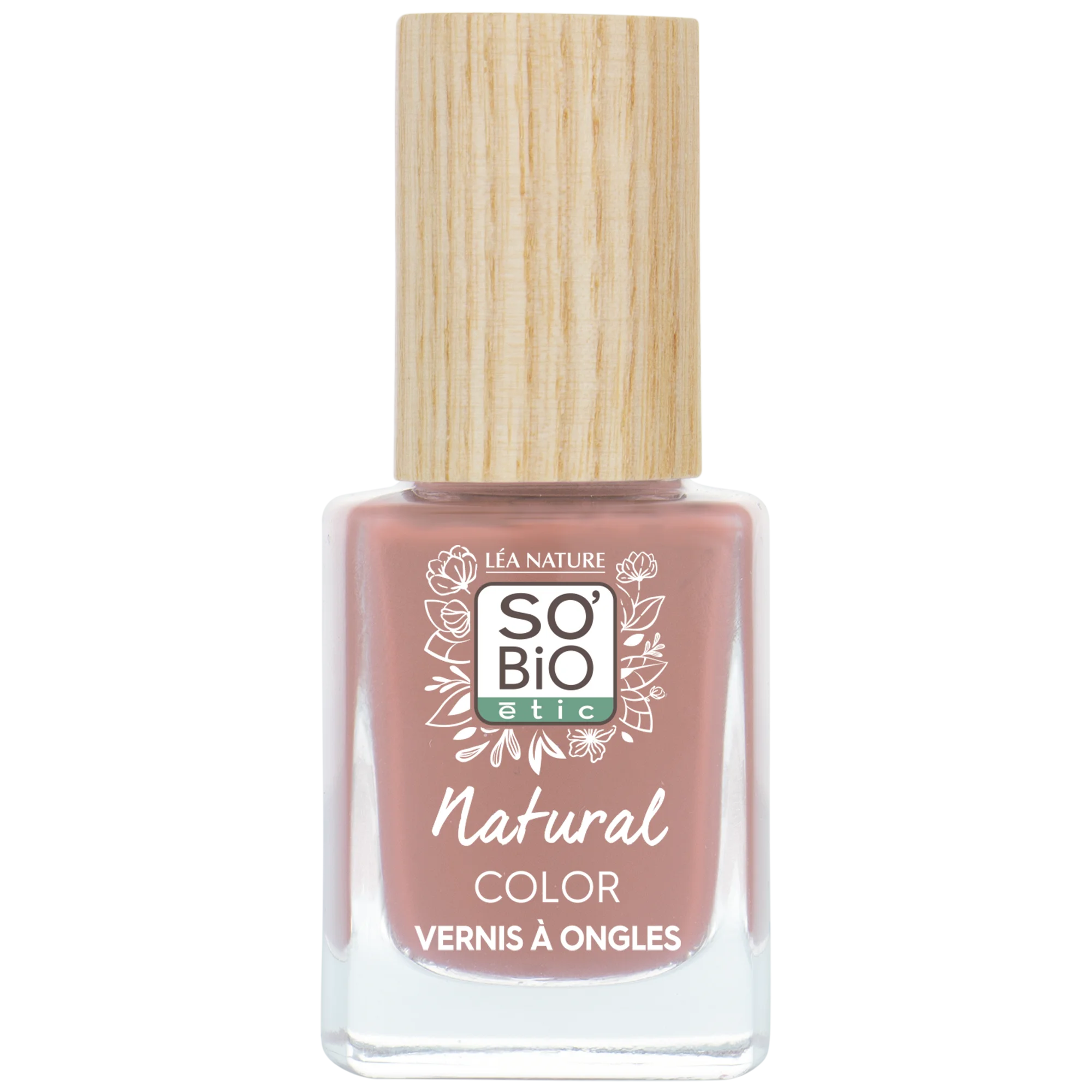 SO’BiO étic Neglelak - 45 pink pæon (11 ml) - med strålende og intens farve