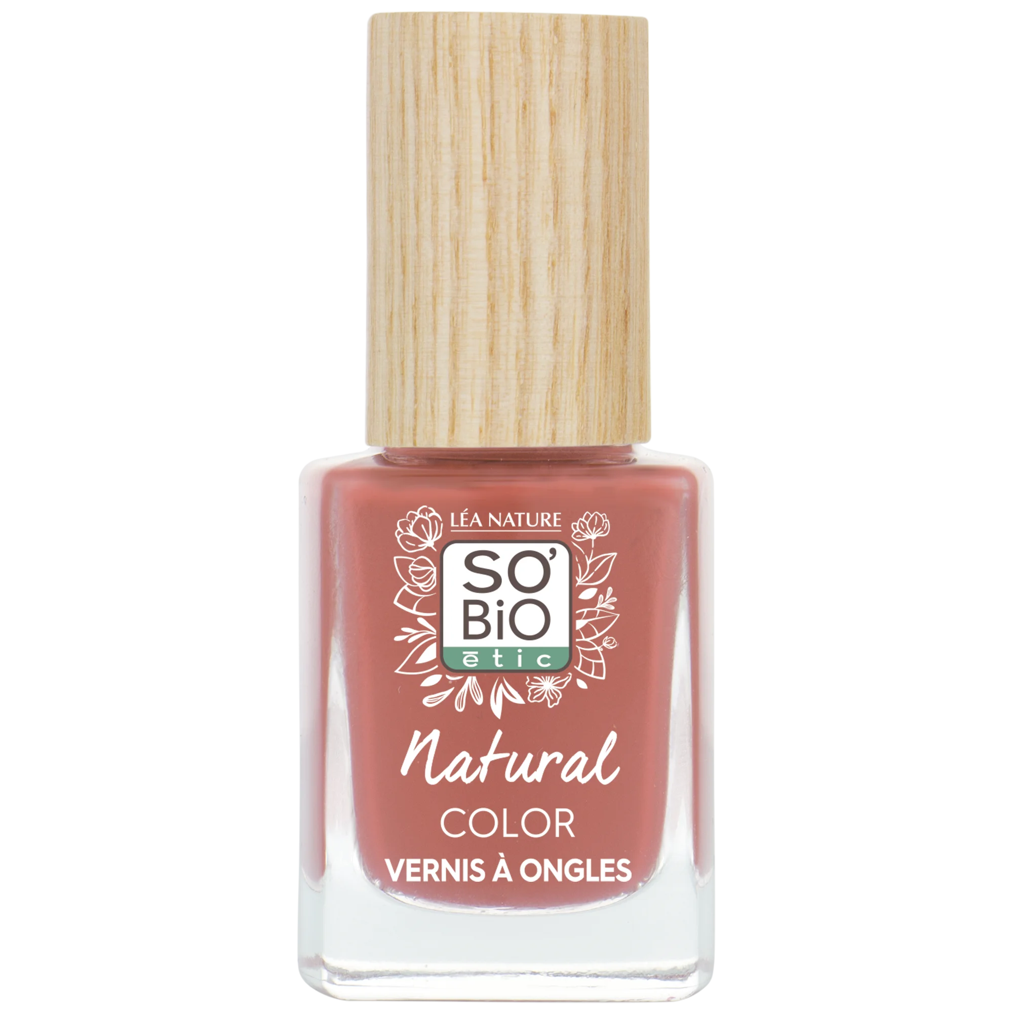 SO’BiO étic Neglelak - 65 rosa nude (11 ml) - med strålende og intens farve