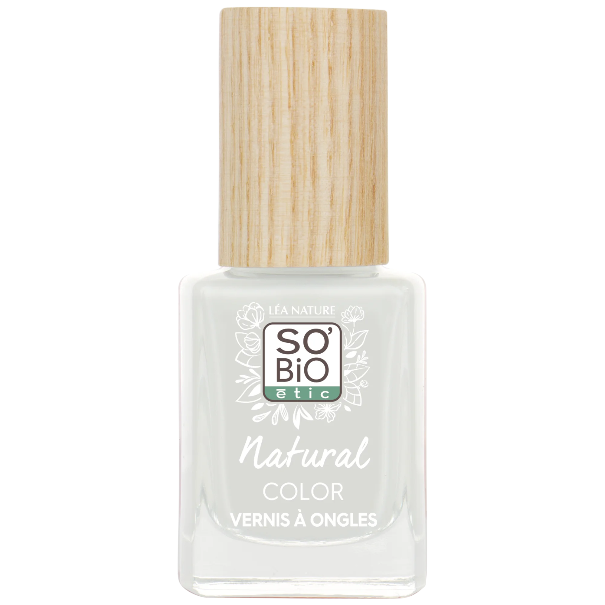 SO’BiO étic Neglelak - 80 fransk hvid (11 ml) - med strålende og intens farve