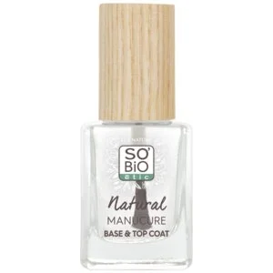 SO’BiO étic Transparent neglelak - base- og topcoat (11 ml) - styrker og udglatter neglene